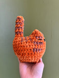 Custom crochet grumpy cat plushie