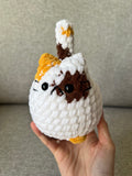 Custom crochet grumpy cat plushie