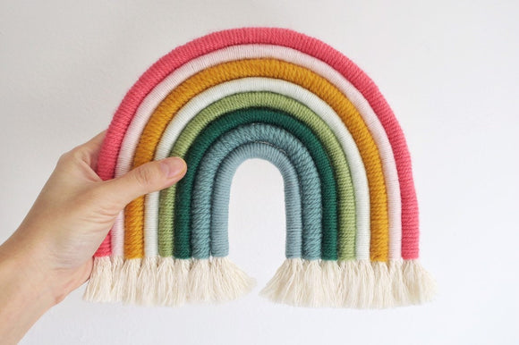 Rainforest rainbow wall hanging